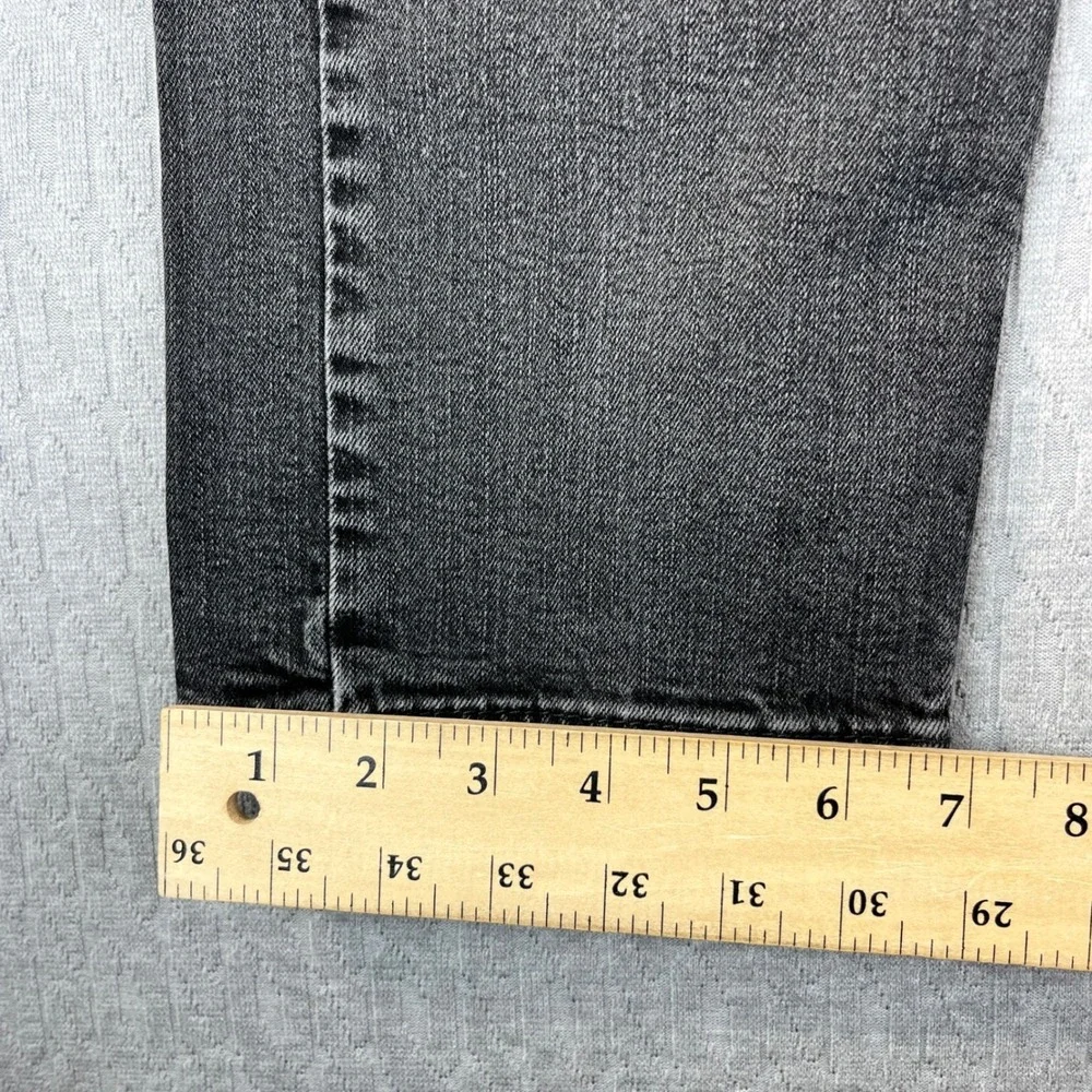 Levi 505 Regular Fit Jeans Men 34x34 Fits 32x31 Black Waterless Denim 00505-2342